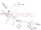 PIAGGIO Fly 150 (LBMM57) Handlebars - Master cil.