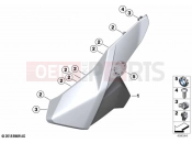 BMW Motorrad BMW 2022 C models C 400 GT 21 (0C61, 0C63) Trim side panel, top | Trim side panel, top