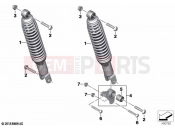 BMW Motorrad BMW 2022 C models C 400 GT 21 (0C61, 0C63) Spring strut, rear | Spring strut, rear