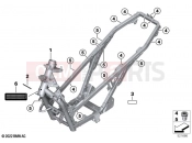 BMW Motorrad BMW 2022 C models C 400 GT 21 (0C61, 0C63) Main frame | Main frame
