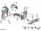 BMW Motorrad BMW 2022 C models C 400 GT 21 (0C61, 0C63) Handlebar fairing | Handlebar fairing