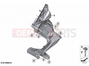 BMW Motorrad BMW 2022 C models C 400 GT 21 (0C61, 0C63) Front panel carrier | Front panel carrier