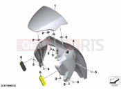 BMW Motorrad BMW 2022 C models C 400 GT 21 (0C61, 0C63) Front-wheel cover | Front-wheel cover
