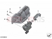 BMW Motorrad BMW 2022 C models C 400 GT 21 (0C61, 0C63) Central locking actuator 2 | Central locking actuator 2