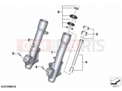 BMW Motorrad BMW 2022 C models C 400 GT 21 (0C61, 0C63) Fork slider | Fork slider