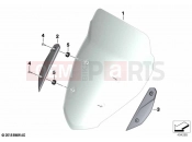 Windshield / mounting | Windshield / mounting - BMW Motorrad C 400 GT 21 (0C61, 0C63) 2023