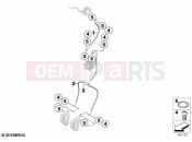 BMW Motorrad BMW 2020 C models C 400 X (0C09, 0C19) Brake lines, front | Brake lines, front