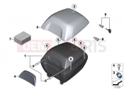 BMW Motorrad BMW 2020 C models C 400 X (0C09, 0C19) Topcase 30I | Topcase 30I