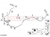 BMW Motorrad BMW 2022 C models CE04 (0C51, 0C53) Brake lines, front 2 | Brake lines, front 2