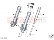 BMW Motorrad BMW 2022 C models CE04 (0C51, 0C53) Fork slider | Fork slider