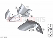 BMW Motorrad BMW 2023 F models F 750 GS (0B08, 0B18) Front-wheel cover | Front-wheel cover