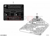 BMW Motorrad BMW 2023 F models F 750 GS (0B08, 0B18) Label 