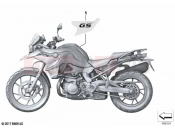 BMW Motorrad BMW 2023 F models F 750 GS (0B08, 0B18) Stick-on label 2 | Stick-on label 2