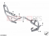 BMW Motorrad BMW 2023 F models F 750 GS (0B08, 0B18) Engine roll bar, authority vehicles | Engine roll bar, authority vehicles