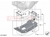 BMW Motorrad BMW 2023 F models F 750 GS (0B08, 0B18) Engine guard, plastic | Engine guard, plastic