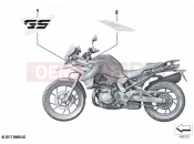 BMW Motorrad BMW 2023 F models F 750 GS (0B08, 0B18) Stick-on label 2 | Stick-on label 2