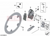 BMW Motorrad BMW 2023 F models F 750 GS (0B08, 0B18) Front wheel brake | Front wheel brake
