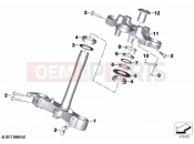 BMW Motorrad BMW 2021 F models F 850 GS (0B09, 0B19) Fork bridge, bottom / top | Fork bridge, bottom / top
