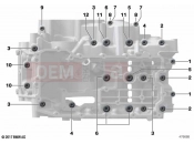 BMW Motorrad BMW 2021 F models F 850 GS (0B09, 0B19) Screw connection, crankcase | Screw connection, crankcase