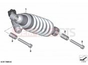 BMW Motorrad BMW 2021 F models F 850 GS (0B09, 0B19) Spring strut, rear | Spring strut, rear