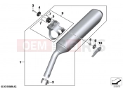 BMW Motorrad BMW 2021 F models F 850 GS (0B09, 0B19) Rear silencer | Rear silencer