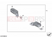 BMW Motorrad BMW 2023 F models F 850 GS (0B39) Footrest adjustable 2 | Footrest adjustable 2