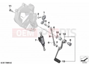 BMW Motorrad BMW 2021 F models F 850 GS (0B39) Outer gearshift parts | Outer gearshift parts