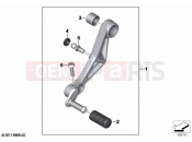 BMW Motorrad BMW 2021 F models F 850 GS (0B39) Gearshift lever, adjustable | Gearshift lever, adjustable