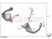 BMW Motorrad BMW 2021 F models F 850 GS (0B39) Hand protector 2 | Hand protector 2
