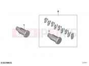 BMW Motorrad BMW 2021 F models F 850 GS Adv. (0K04) Lock cylinder | Lock cylinder