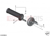 BMW Motorrad BMW 2021 F models F 850 GS Adv. (0K04) Grip left / Multi-Controller | Grip left / Multi-Controller