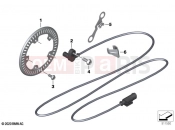 BMW Motorrad BMW 2021 F models F 850 GS Adv. (0K04) Speed sensor, front | Speed sensor, front