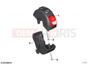 BMW Motorrad BMW 2021 F models F 850 GS Adv. (0K04) Multifunction switch right, button black | Multifunction switch right, button black