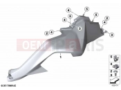 BMW Motorrad BMW 2022 F models F 850 GS Adve. (0K00) Fairing side sections | Fairing side sections