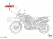 BMW Motorrad BMW 2022 F models F 850 GS Adve. (0K00) Stick-on label | Stick-on label