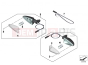 BMW Motorrad BMW 2022 F models F 850 GS Adve. (0K00) Turn indicators, front | Turn indicators, front