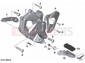 BMW Motorrad BMW 2021 F models F 850 GS Adve. (0K00) Footrest plate / footrest front left