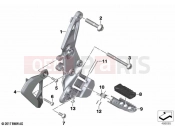 BMW Motorrad BMW 2021 F models F 850 GS Adve. (0K00) Footrest plate / footrest front right