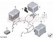 BMW Motorrad BMW 2021 F models F 850 GS Adve. (0K00) Luggage system aluminium