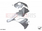 BMW Motorrad BMW 2021 F models F 850 GS Adve. (0K00) Painted parts YNB5 light-white solid