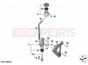 BMW Motorrad BMW 2021 F models F 850 GS Adve. (0K00) Foot, brake master cylinder