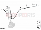 BMW Motorrad BMW 2021 F models F 850 GS Adve. (0K00) Brake pipe rear