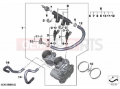 BMW Motorrad BMW 2021 F models F 850 GS Adve. (0K00) Throttle valve and operation