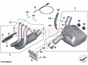 BMW Motorrad BMW 2021 F models F 850 GS Adve. (0K00) Exhaust manifold with front silencer
