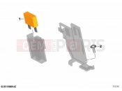 BMW Motorrad BMW 2021 F models F 850 GS Adve. (0K00) Fuse Maxi, orange