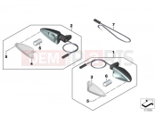 BMW Motorrad BMW 2021 F models F 850 GS Adve. (0K00) Turn indicators, rear | Turn indicators, rear