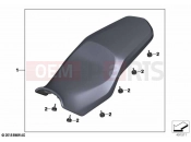 BMW Motorrad BMW 2023 F models F 850 GS Adve. (0K01, 0K03) Seat bench 2 | Seat bench 2