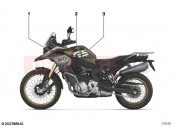 BMW Motorrad BMW 2023 F models F 850 GS Adve. (0K01, 0K03) Stick-on label 4 | Stick-on label 4