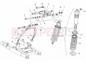 DUCATI 1999 Monster 750 Dark REAR SHOCK ABSORBER » SWING ARM