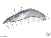 BMW Motorrad BMW 2021 F models F 900 R A2 (0K31) Fairing side panel, front | Fairing side panel, front